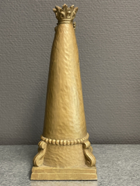 Heiligenbeeld Maria O.L.V van Scherpenheuvel, antiek, gips, 25 cm (7)