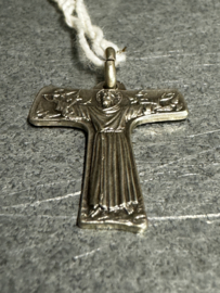 Kruishanger Tau-kruis, zilver (925) , 2 CM