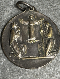 Devotiemedaille Heilige familie, brons,  3 CM