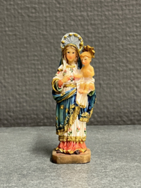 Heiligenbeeld Maria met kind (vuistbeeld), 7.5 cm, resin (5)