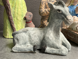Kerstgroep, papier mache, 18 cm, 10 delen, (6)