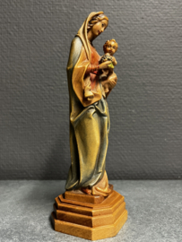 Maria met kind, houtsnijwerk, 17 cm, Lindehout (3)