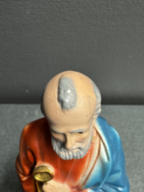 Heiligenbeeld Petrus 20 cm hoog Gips.  (3)