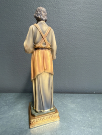 Heiligenbeeld Jozef de arbeider, werkman, resin, 23 cm (4)