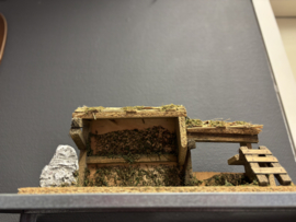 Kerststal, 38.5X17.5 CM
