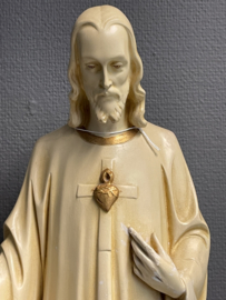 Jezus Heilig Hart, 60 cm, gips, Gerard Linssen Venlo 1920 (7) (hand is gerestaureerd)
