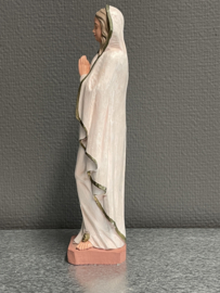Heiligenbeeld Maria OLV van Lourdes, 25 cm, gips (5)