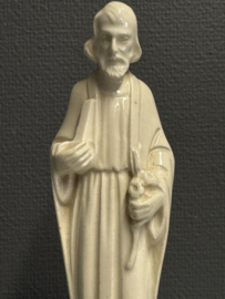 Porseleinen Beeld Sint-Jozef – Crèmekleurig Glazuur, ca. midden 20e eeuw