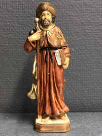 Heiligenbeeld Jacobus de Meerdere / Santiago de Compostella, rubber jaren'50 (4)