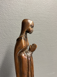Heiligenbeeld Maria, Afrikaans hardhout, 32 cm (4)
