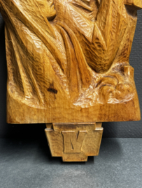 Plaquette “Jezus ontmoet zijn moeder, Maria.”