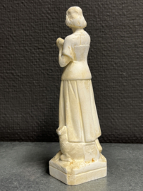 Heilige Agnes van Rome, gips, ca.1930, 15 cm (10)