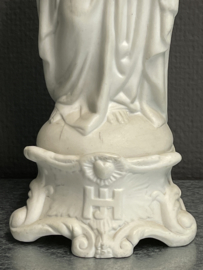 Heiligenbeeld Jozef werkman, 29 cm, biscuit porselein,  (1)