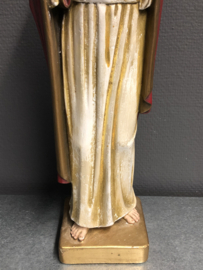 Heiligenbeeld Jezus heilige hart, 42cm, gips, jaren 20 (2)