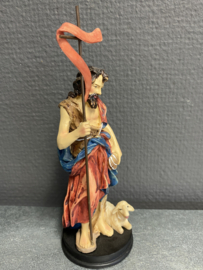 Heiligenbeeld Johannes de doper, resin, 16cm (2)