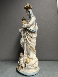 Heiligenbeeld Maria O.L.V van Overwinningen (Victorie), 46 cm , gips, ca. 1910 (9)