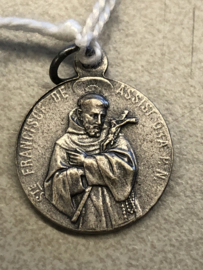 Devotiemedaille Antonius van Padua en Franciscus van Assisi, 2 cm