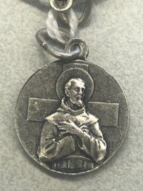 Devotiemedaille Antonius Abt en Franciscus van Assisi, 1.5 cm