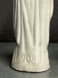 Heiligenbeeld Maria en Johannes, biscuit, 13cm, eind 1800 (2)