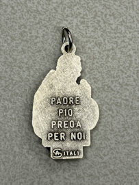 Devotiemedaille Pater Pio, 2.5 cm