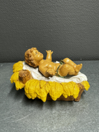 Kribbe kind, Italië, rubber,  10x14 CM