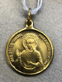 Devotiemedaille Susanne van Rome, 2 cm (goud kleurig)