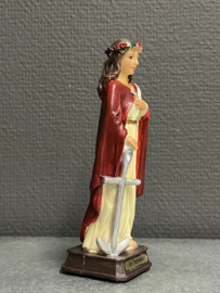 Heiligenbeeld Philomena van Rome, resin, 15 cm (10)