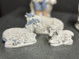 Kerstgroep 10 delig, max hoogte 18 CM, resin