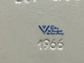 Plaquette Maria met kind, Goebel , aardewerk, 1966 Goebel Lei 206,  (5)