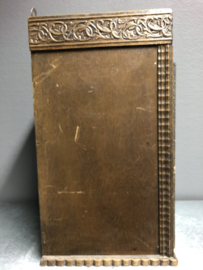 Bijbel kastje, eikenhout, 37 x 20 x 20 cm, zonder sleutel 1900 (G)