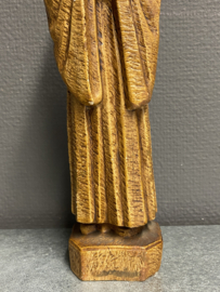 Benedictus van Nurcia, 29 cm hoog. Gips (7) (beschadig)t