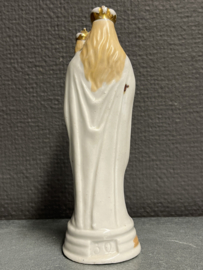 Heiligenbeeld Maria met kind, porselein, 16 cm, 1880, (4)