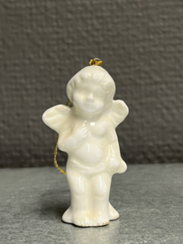 Kerst (-boom) engel , porselein, 5.5 cm, (5)