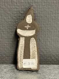 Pater, monnik, klei, klooster ter Apel, 8 cm (7)