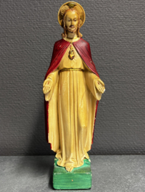 Jezus Heilig Hart, gips, Gerard Linssen Venlo, 25 cm (2)