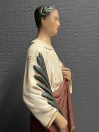 Heiligenbeeld Victor van Xanten, gips, 44cm (5)