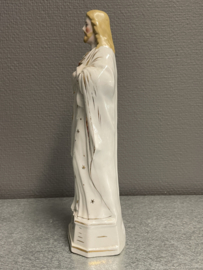Jezus Heilig Hart, biscuit porselein, 1900, 27 cm (8)