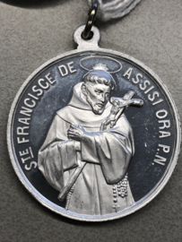 Devotiemedaille Franciscus van Assisi ter gelegenheid 7 eeuwen, aluminium, 2 cm
