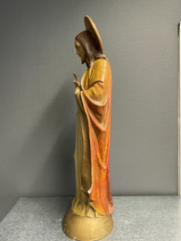 Jezus Heilig Hart, gips, 56 cm, Gerard Linssen Venlo 1930 (7) (beschadigd)