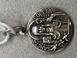 Devotiemedaille Clara en Franciscus van Assisi, 1.5 cm