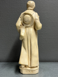 Heiligenbeeld Louis Marie de Montfort 30 cm 1960 gips (1)