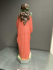 Beeld Heilige Dorothea van Cesarea, gips, 45 cm (7)