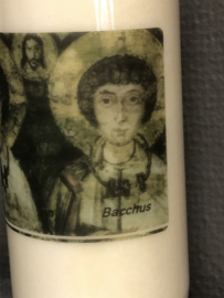 Noveenkaars Sergius en Bacchus, brandt 9 dagen en nachten. 100% Plantaardige olie.