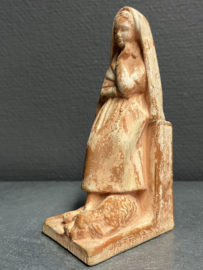 Heilige Bernadette, Terracotta, J.S. Hartmann, 1930 , 15 cm(3)