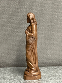 Heiligenbeeld Jezus Heilig Hart, gips, 16 cm, (1)