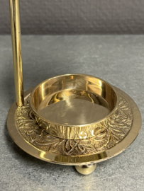 Wierookbrander in hoogte verstelbaar, 11.5 cm hoog, messing (5)