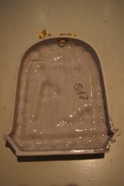Plaquette Geboorte Jezus, Majolica Deruta Italie, 19 x 15 cm, naar Della Robbia(12)