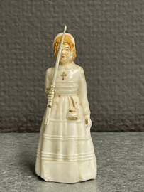 Communicant, taart versiering jaren 30, 8 cm, celluloid (8)