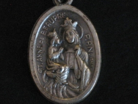 Devotie medaille Anna Beaupre met Maria