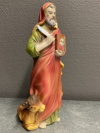 Heiligenbeeld Lucas, resin, 20 cm (2)